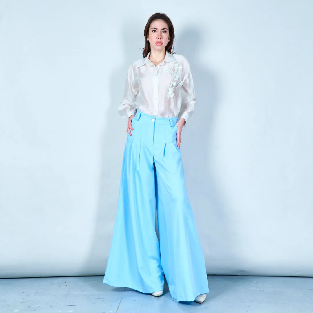 Pleated wide-leg trousers wholesale