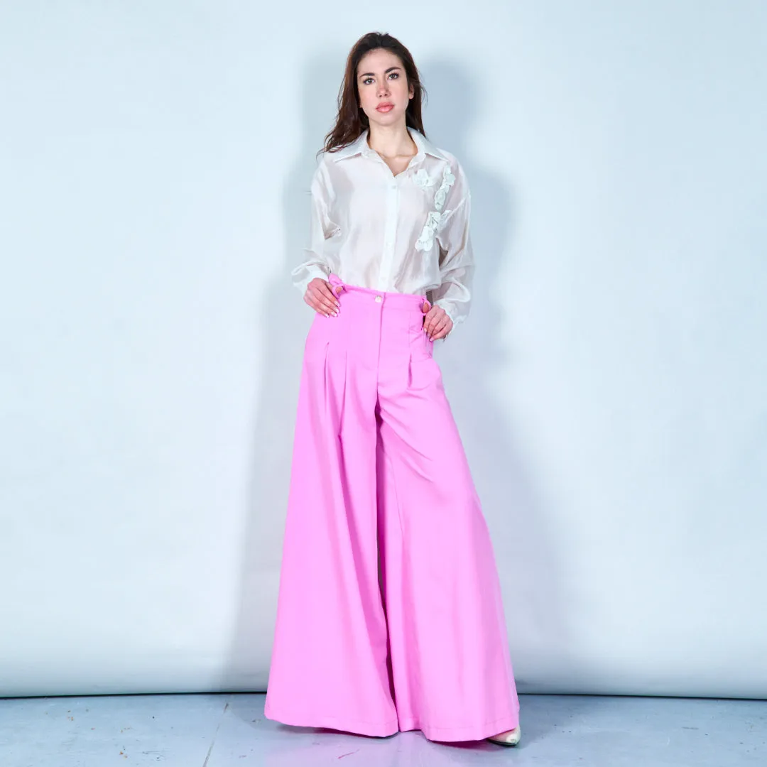 Pleated wide-leg trousers wholesale