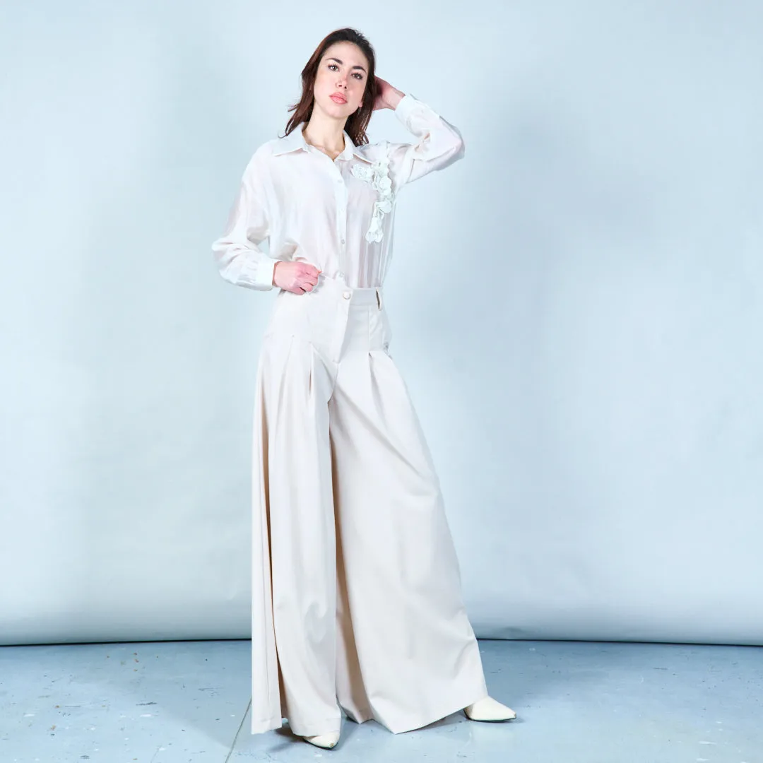 Pleated wide-leg trousers wholesale