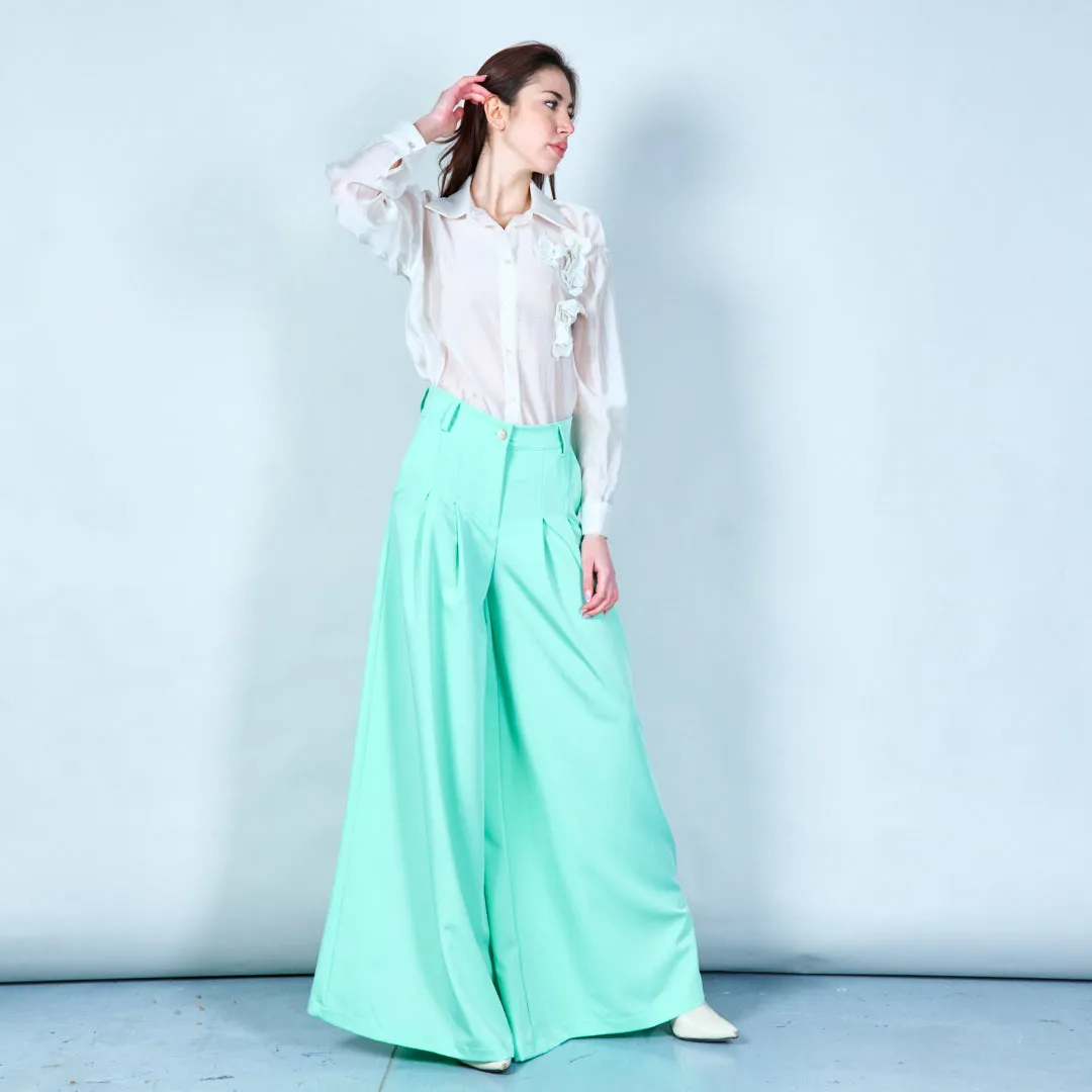 Pleated wide-leg trousers wholesale