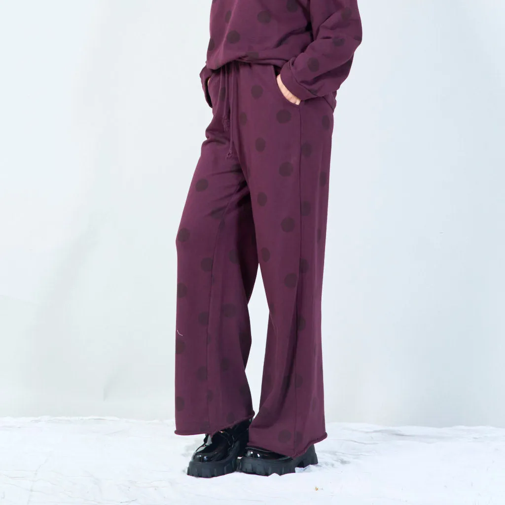Polka dot wide-leg pants wholesale
