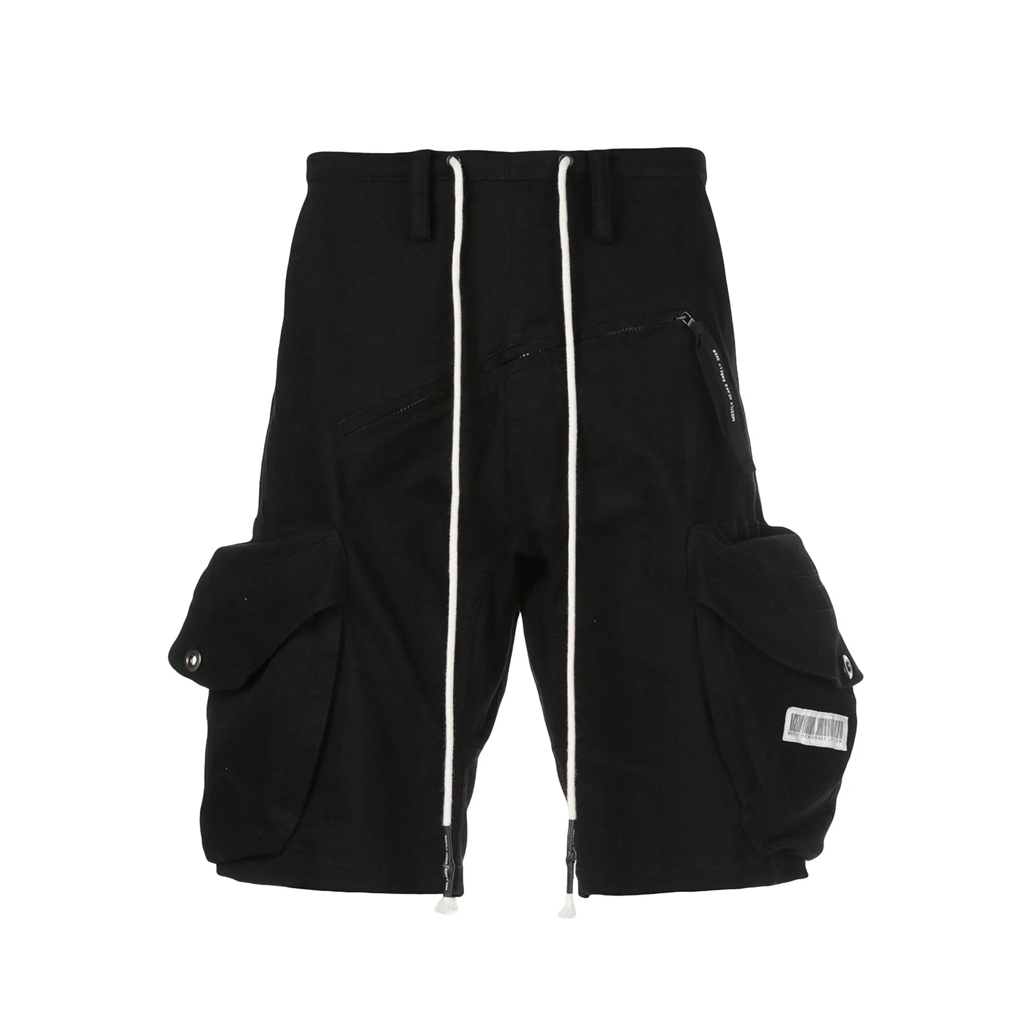PULL OVER CARGO SHORT BLACK