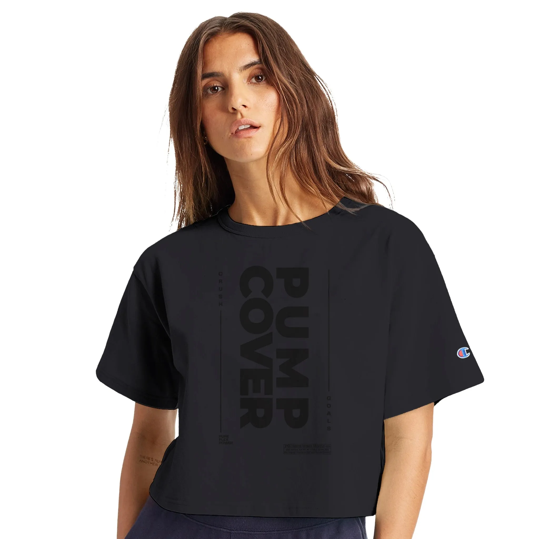 Pump Cover Women's Cropped Crewneck T-Shirt