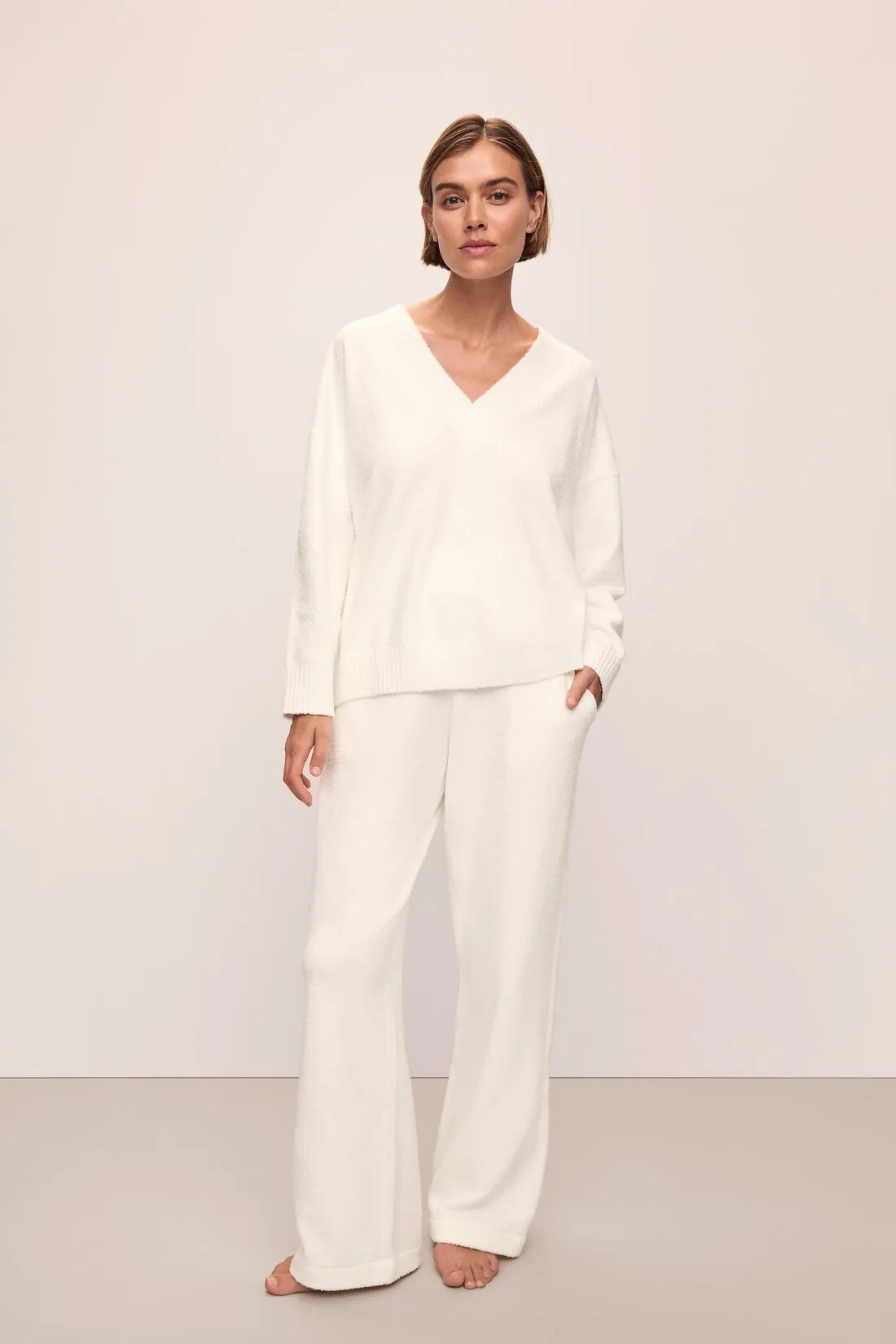 Recycled Boucle Relaxed Fit Pant