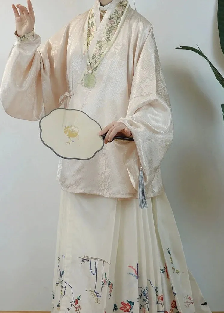 Ruohe 柔和 Ming Dynasty Jiaoling Pipa Sleeve Shirt
