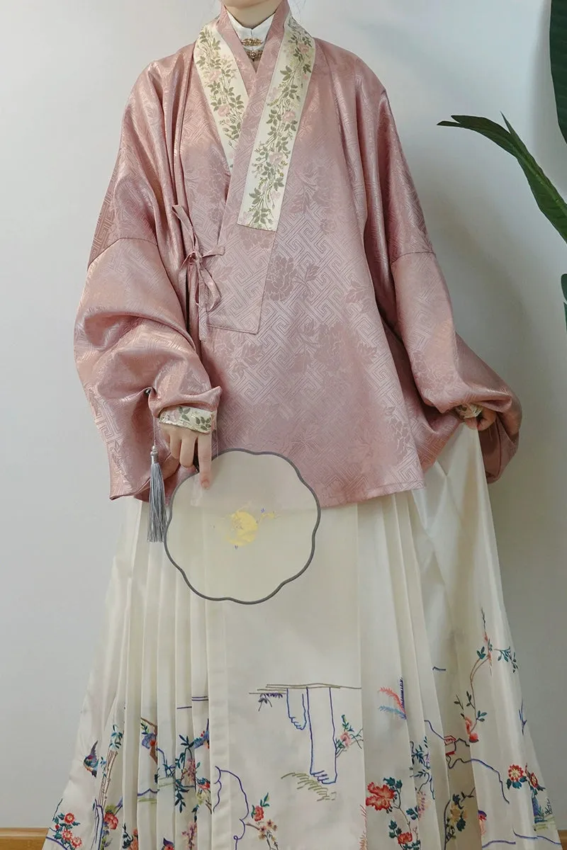 Ruohe 柔和 Ming Dynasty Jiaoling Pipa Sleeve Shirt