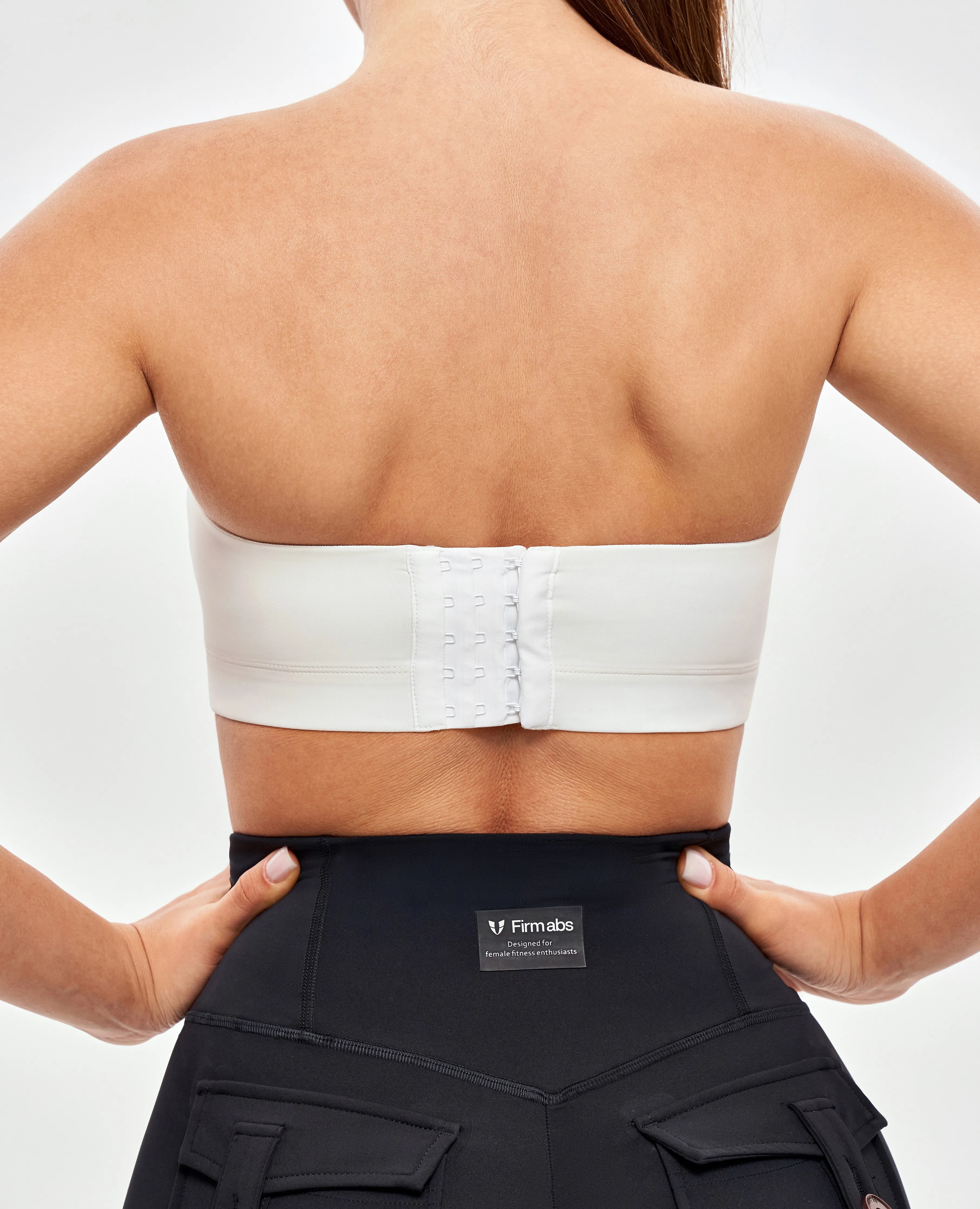 Strapless Sports Bra - White