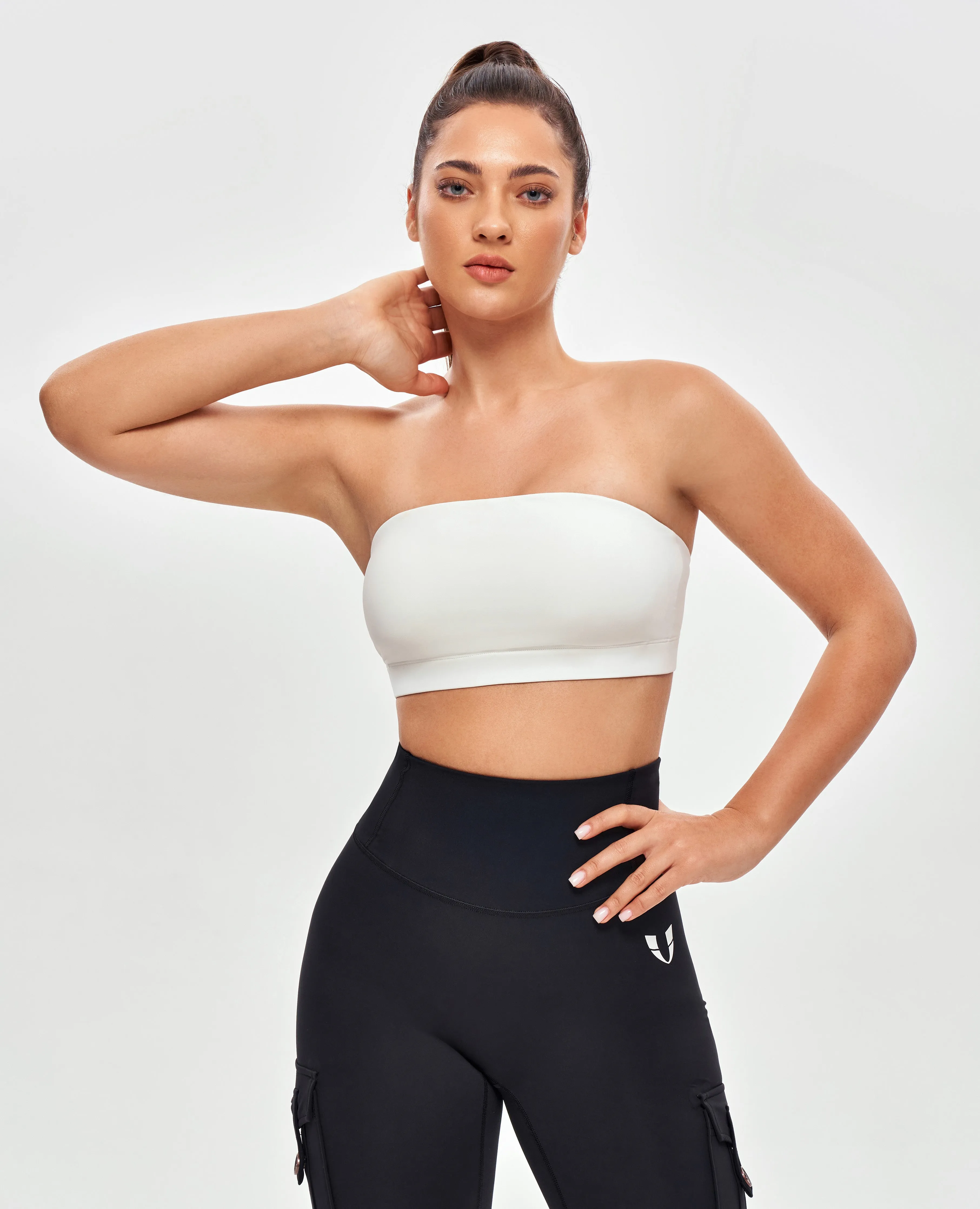 Strapless Sports Bra - White