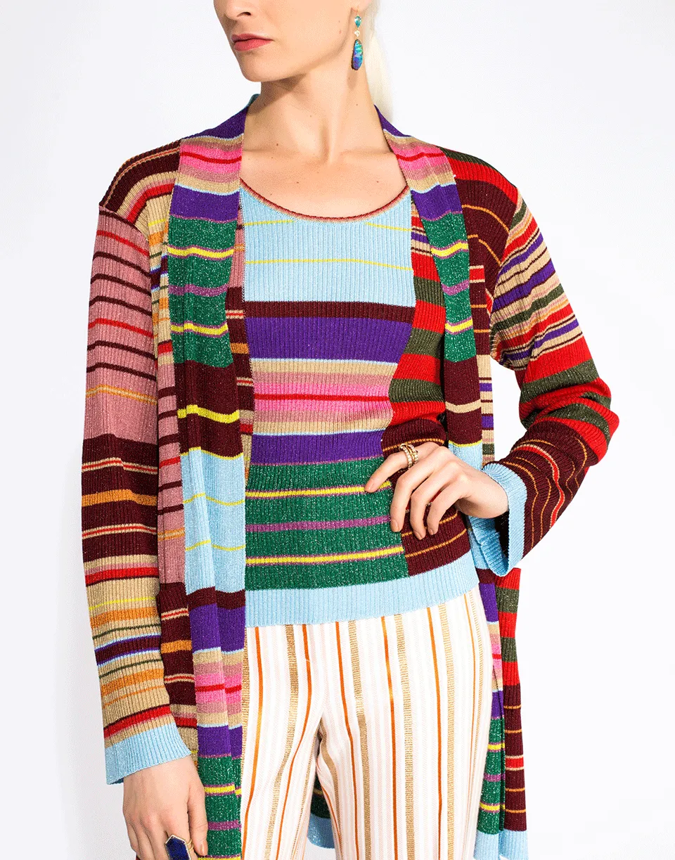Striped Rainbow Serpent Sweater