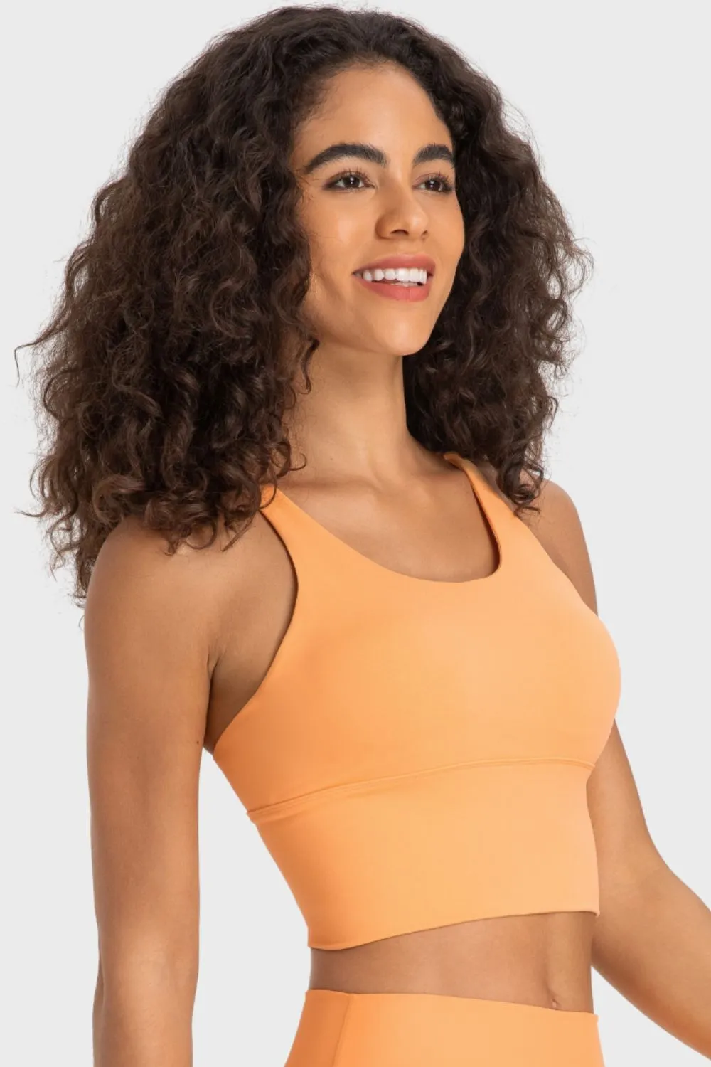 Sugar and Spice Crisscross Back Ladder Detail Sports Bra
