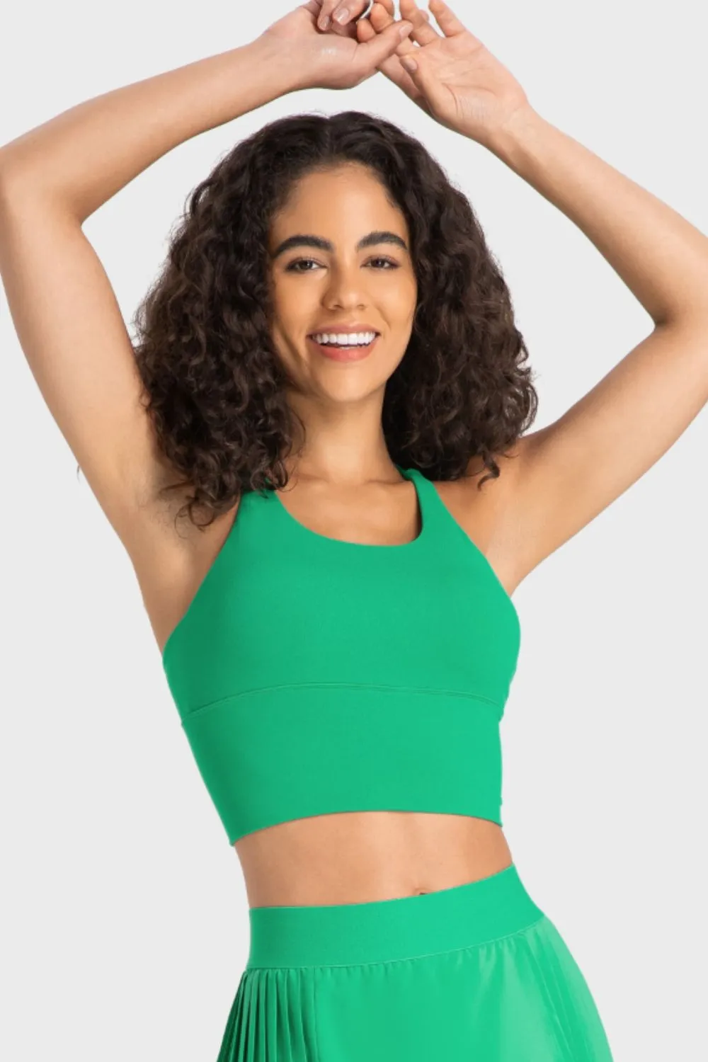 Sugar and Spice Crisscross Back Ladder Detail Sports Bra