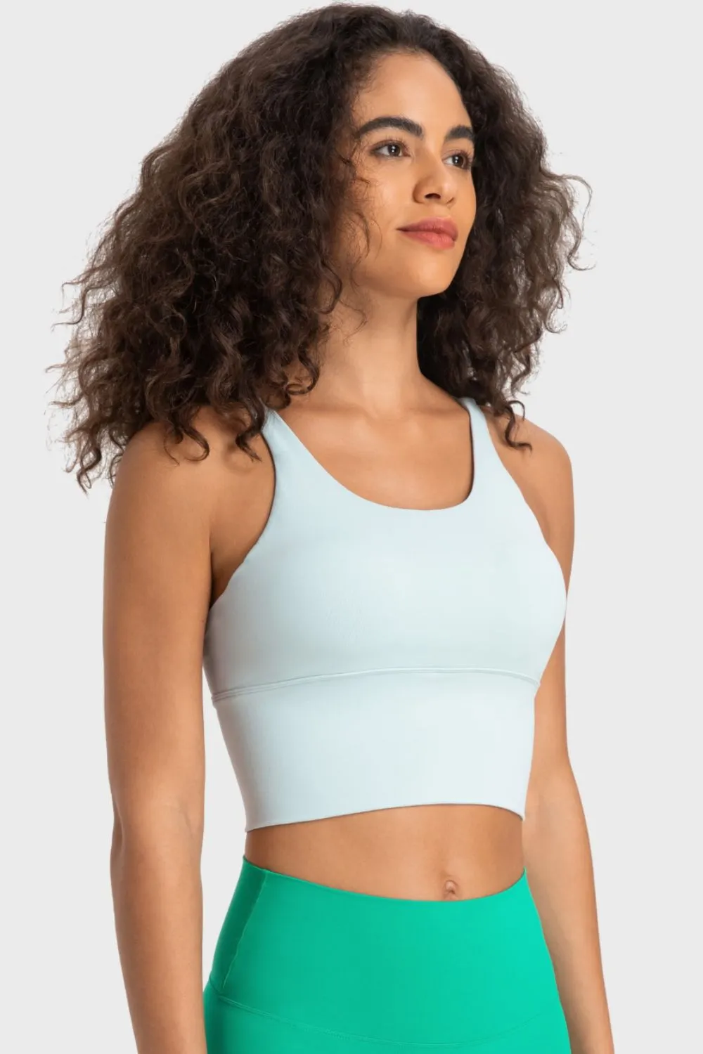 Sugar and Spice Crisscross Back Ladder Detail Sports Bra