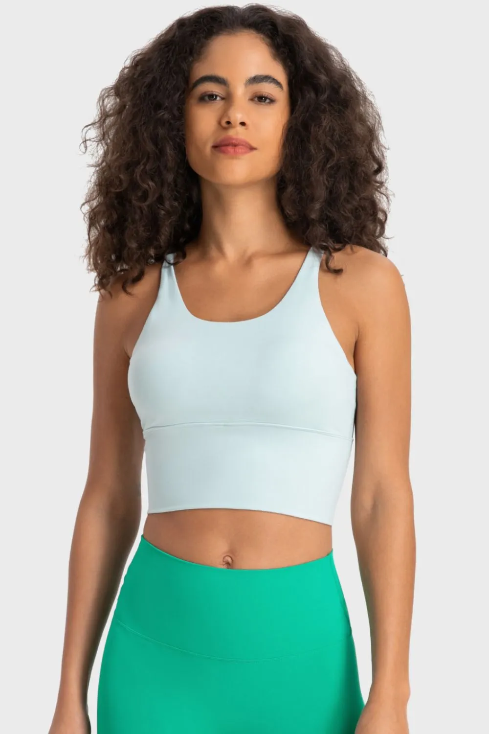 Sugar and Spice Crisscross Back Ladder Detail Sports Bra