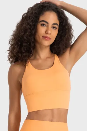 Sugar and Spice Crisscross Back Ladder Detail Sports Bra