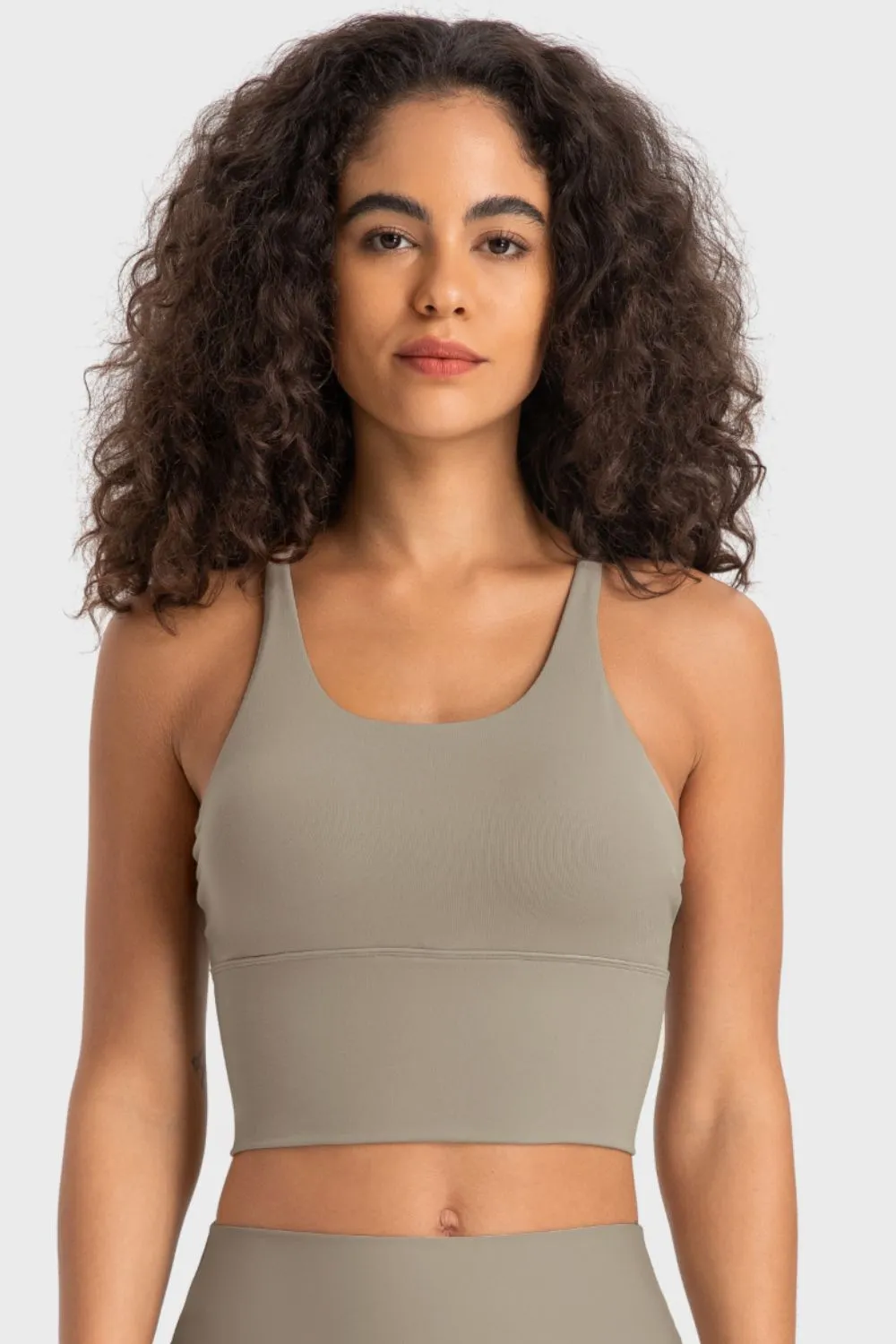 Sugar and Spice Crisscross Back Ladder Detail Sports Bra