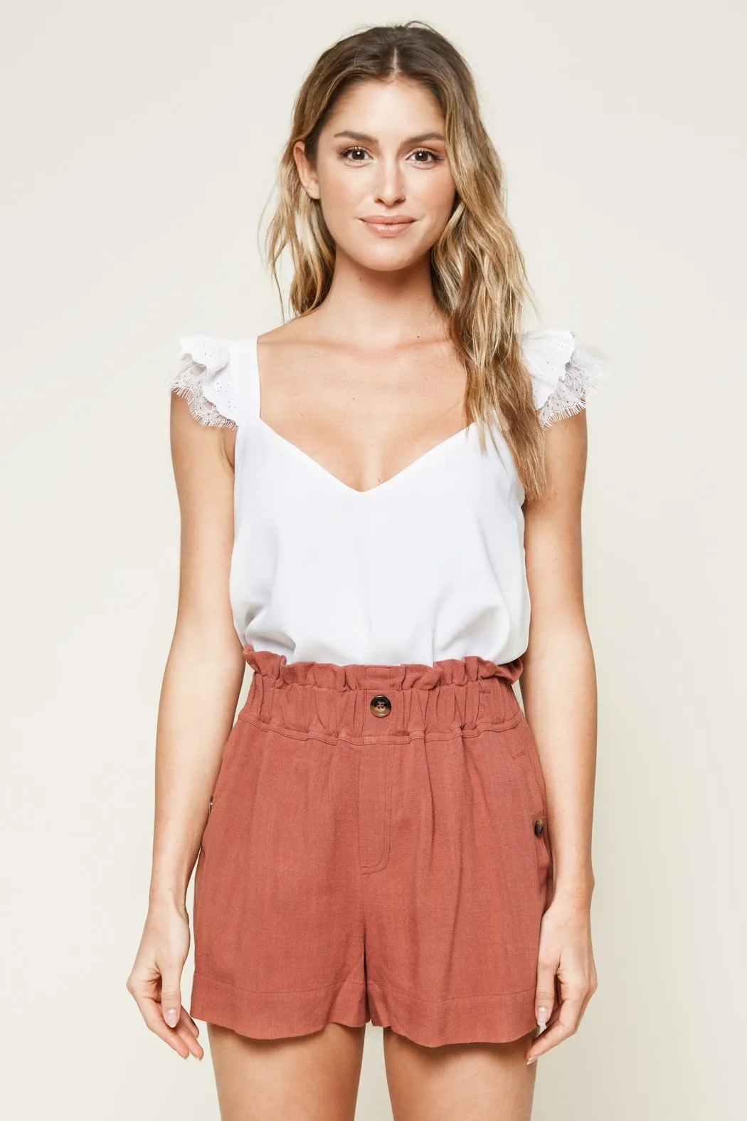 Teri Paper Bag Shorts
