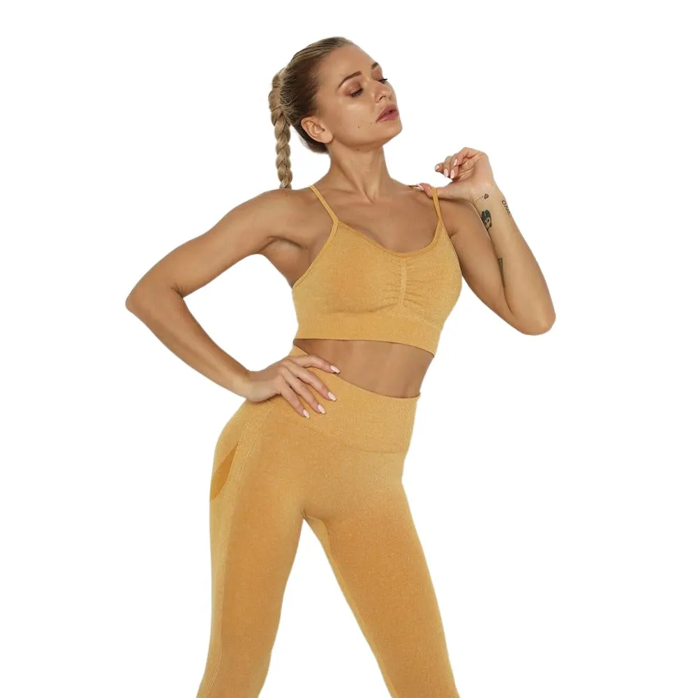 Trendy Women's Quick Drying Seamless Push Up Sport Bras