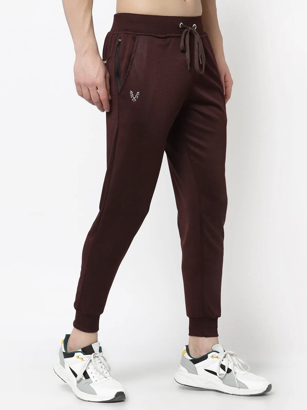 UZARUS Men's Joggers Track Pants with 1 Zippered Pocket for Gym, Yoga, Workout and Casual Wear