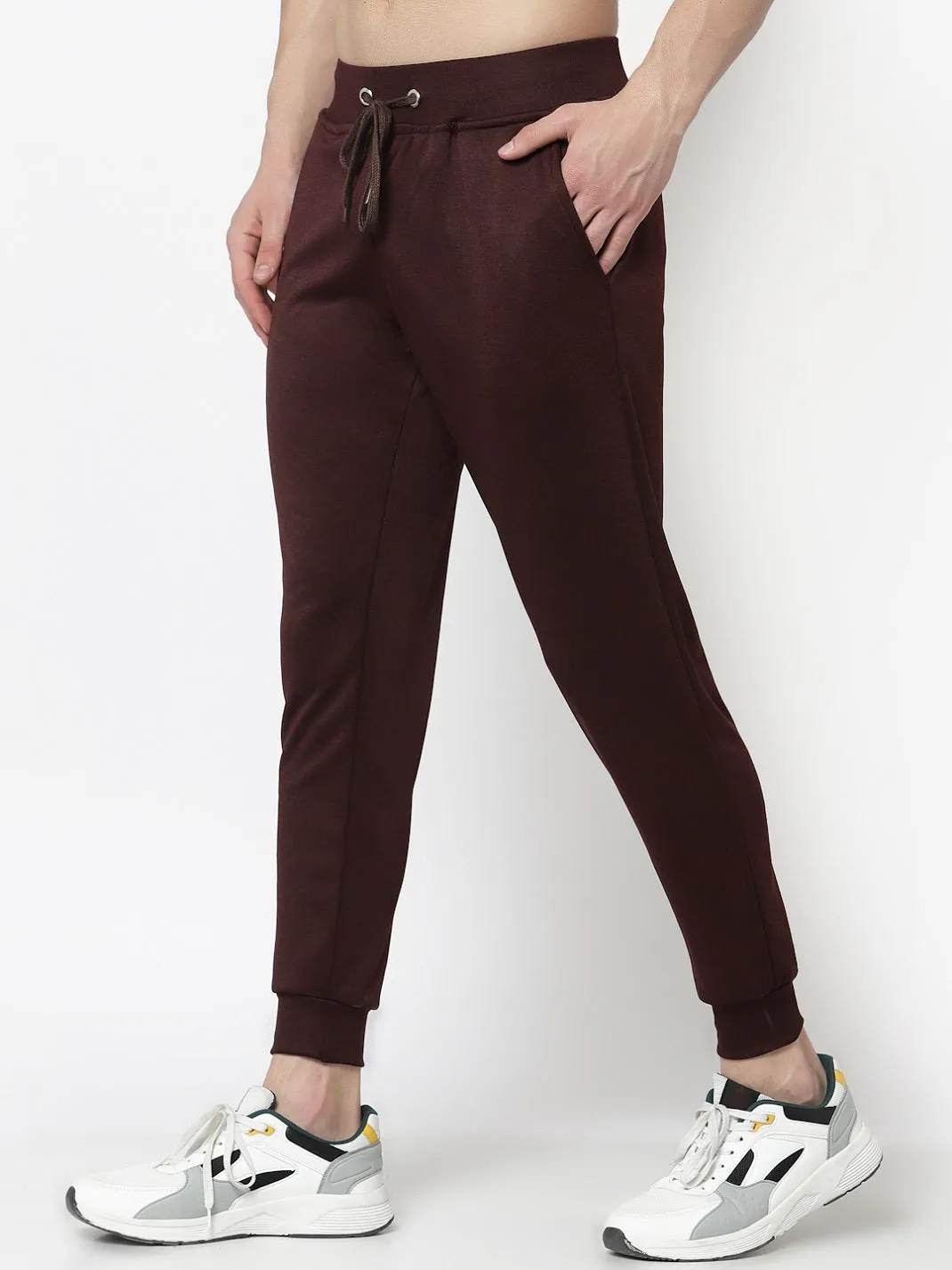UZARUS Men's Joggers Track Pants with 1 Zippered Pocket for Gym, Yoga, Workout and Casual Wear