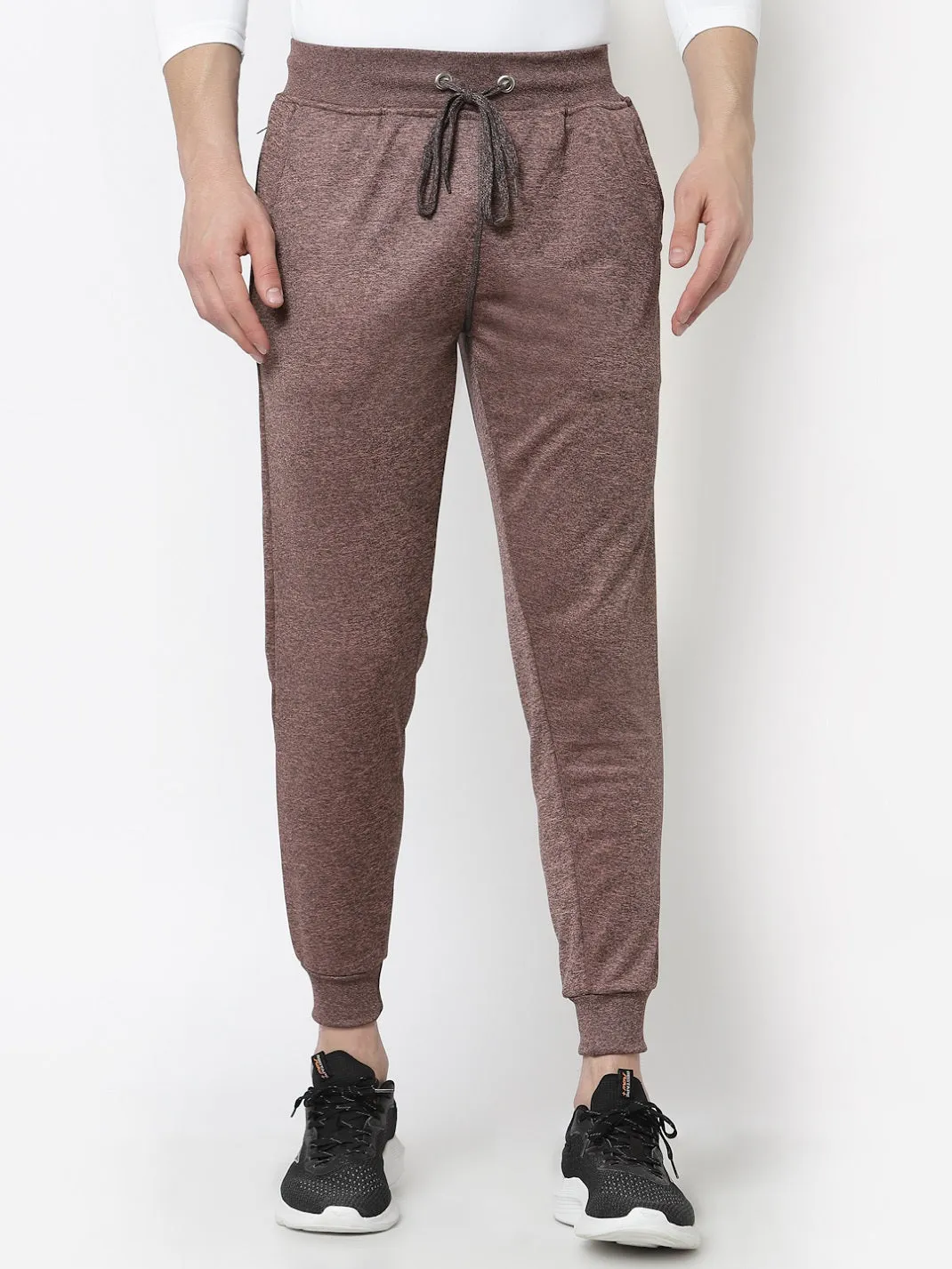 UZARUS Men's Joggers Track Pants with 1 Zippered Pocket for Gym, Yoga, Workout and Casual Wear