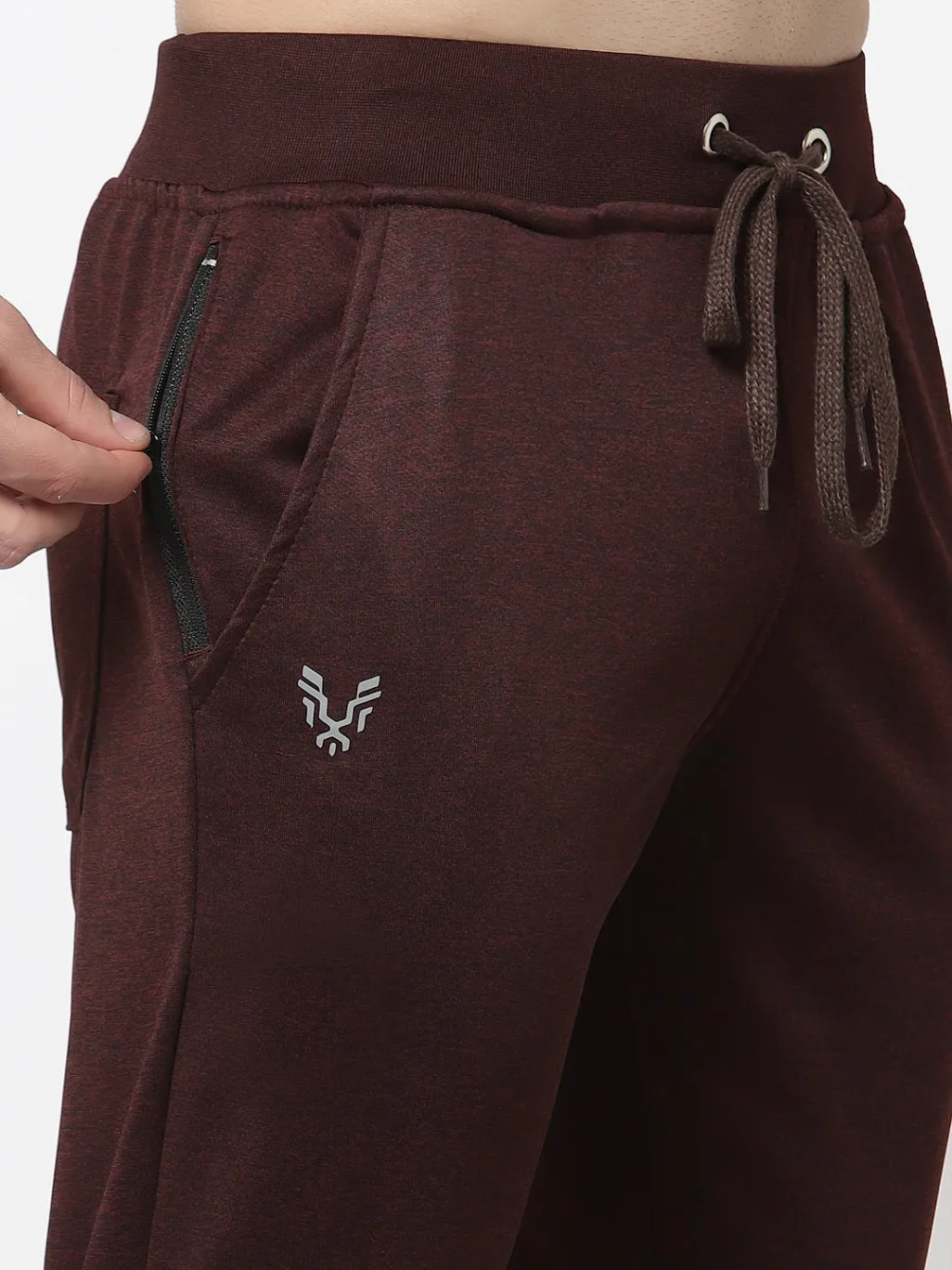 UZARUS Men's Joggers Track Pants with 1 Zippered Pocket for Gym, Yoga, Workout and Casual Wear