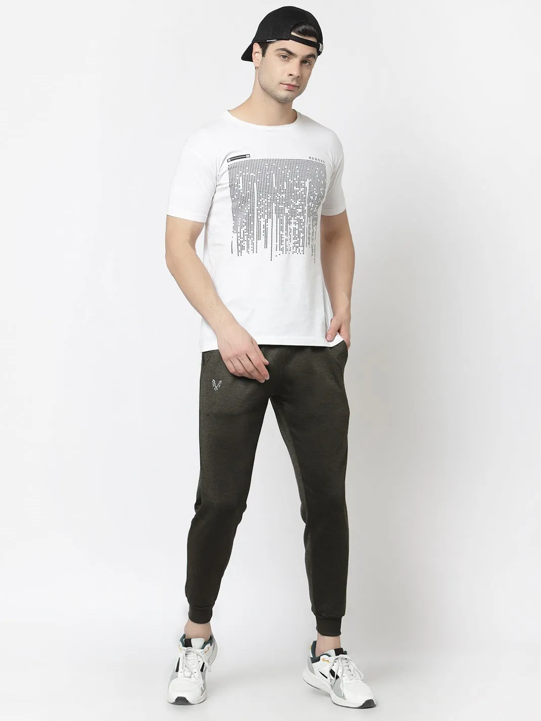 UZARUS Men's Joggers Track Pants with 1 Zippered Pocket for Gym, Yoga, Workout and Casual Wear