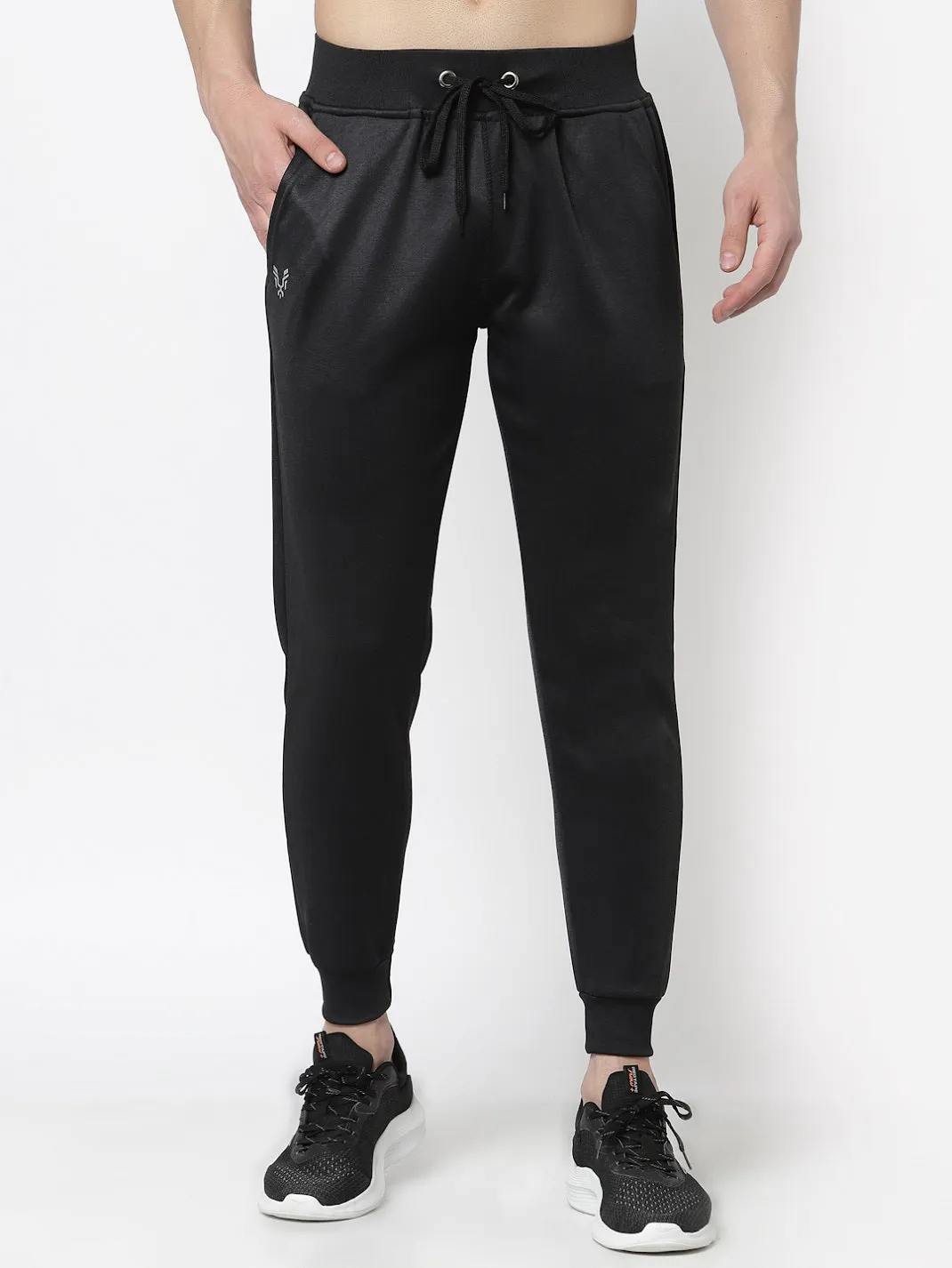 UZARUS Men's Joggers Track Pants with 1 Zippered Pocket for Gym, Yoga, Workout and Casual Wear
