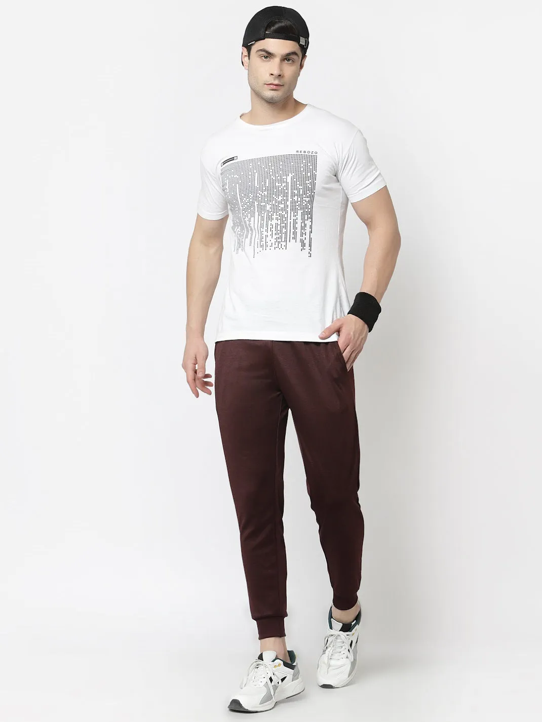 UZARUS Men's Joggers Track Pants with 1 Zippered Pocket for Gym, Yoga, Workout and Casual Wear