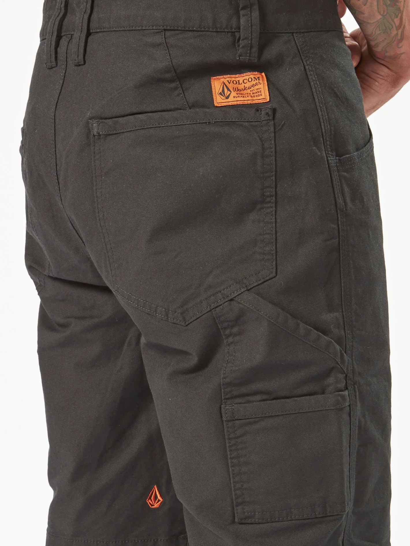 Volcom Workwear Caliper Work Shorts - Black