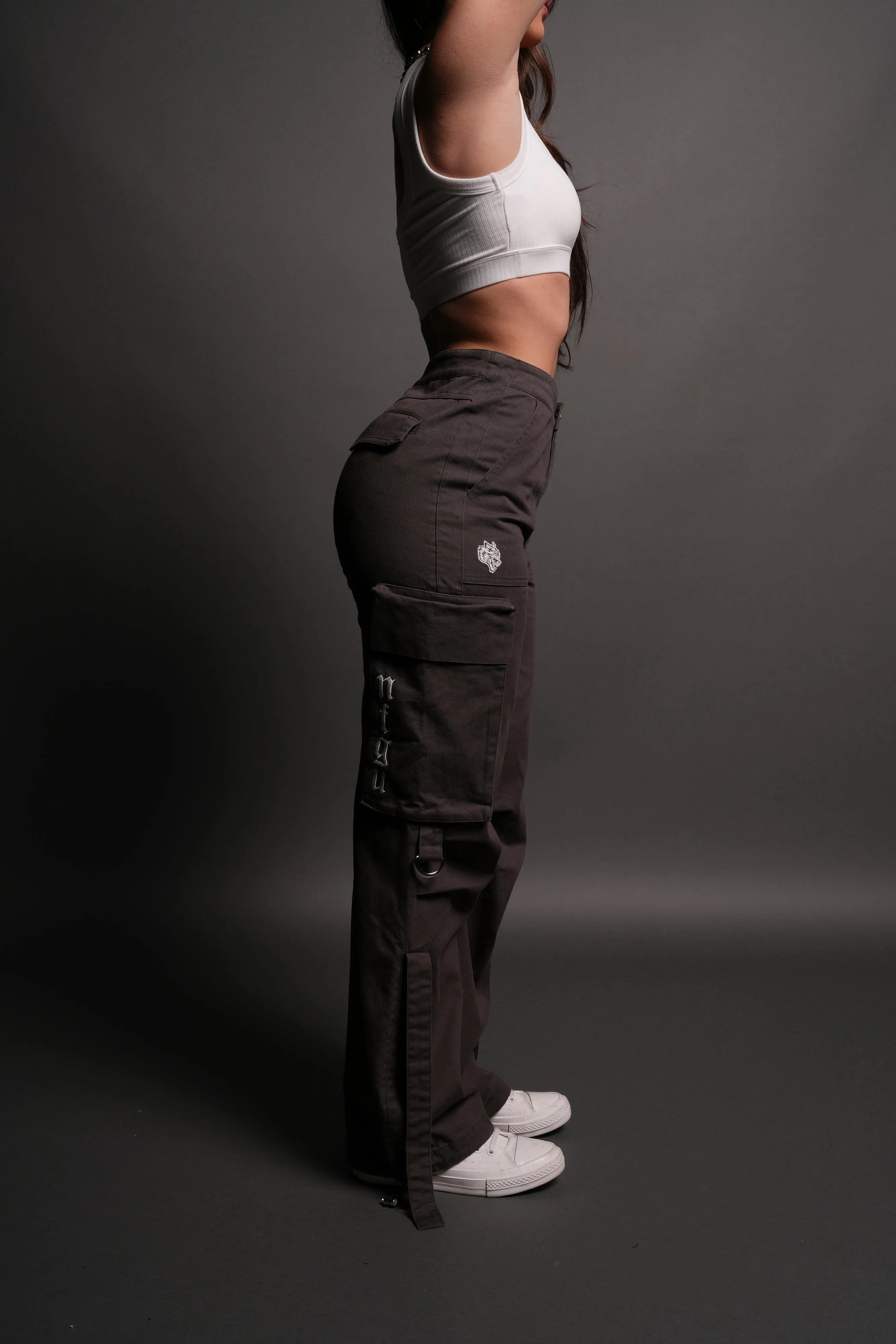 Wolf Chopper SSDDNFGU She Parachute Pants in Wolf Gray