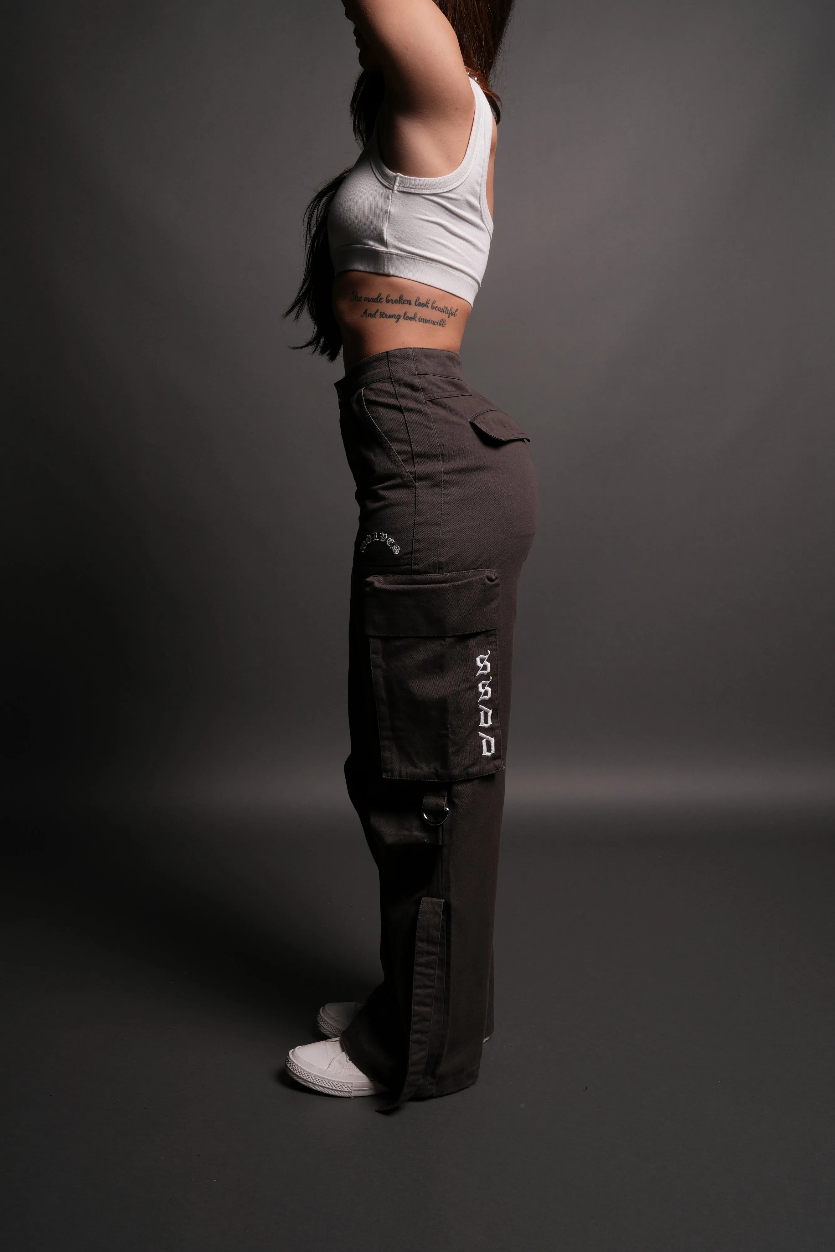 Wolf Chopper SSDDNFGU She Parachute Pants in Wolf Gray