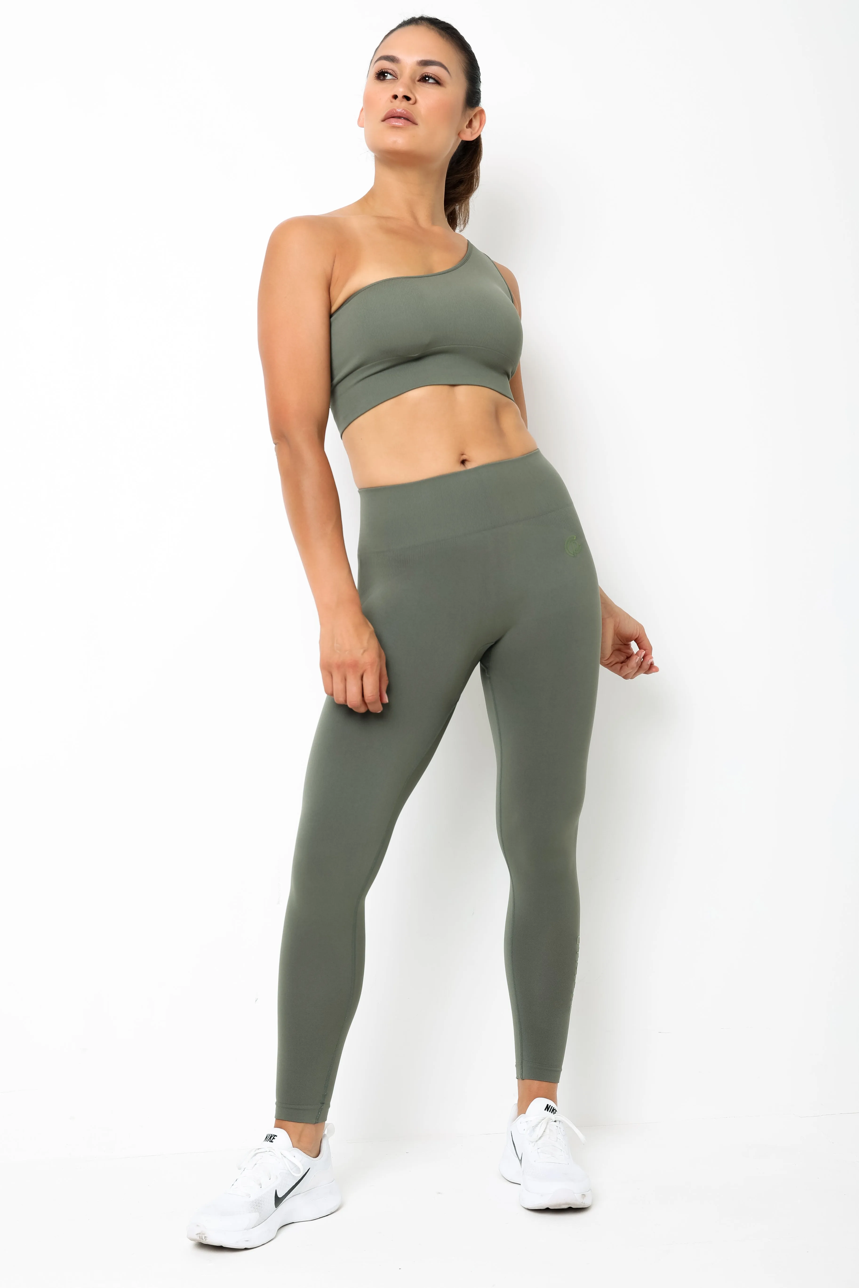Womens - Flow Seamless Leggings - Khaki